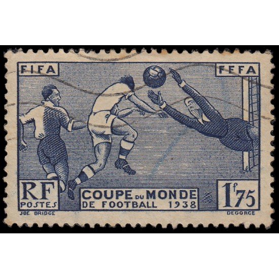 France Francia 396 1938 Copa Mundial de fútbol Paris Usado France Francia 396 1938 Copa Mundial de fútbol Paris Usado