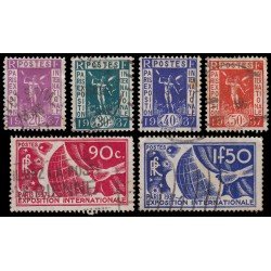 France Francia 322/27 1936 Exposición Internacional de Paris (1937) Usados France Francia 322/27 1936 Exposición Internacional de Paris (1937) Usados
