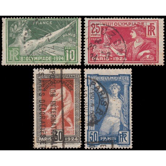 France Francia 183/86 1924 Juegos Olímpicos París Usados France Francia 183/86 1924 Juegos Olímpicos París Usados