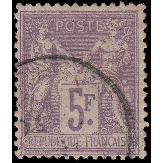 France Francia 95 1877 Paz y Comercio (Tipo Sabio) Usado France Francia 95 1877 Paz y Comercio (Tipo Sabio) Usado