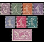France Francia 233/40 1927-1931 Blanc, Semeuse y Merson MNH