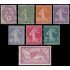 France Francia 233/40 1927-1931 Blanc, Semeuse y Merson MNH