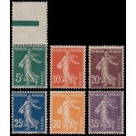 France Francia 137/42 1907 Semeuse MNH