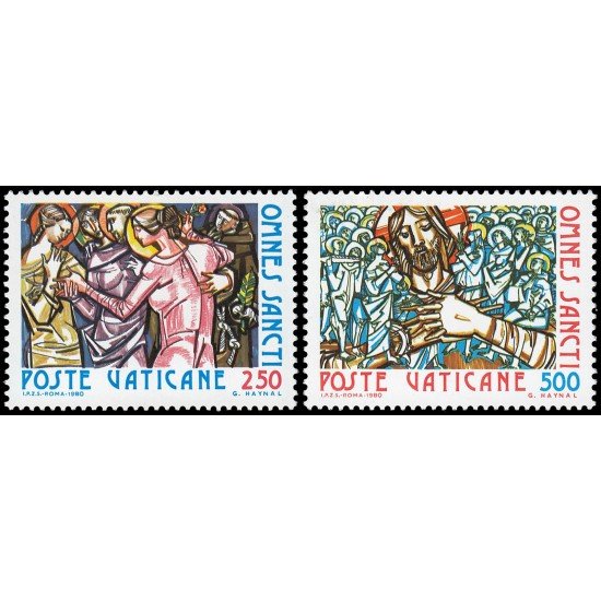Vaticano 700/01 1980  Todos los Santos MNH