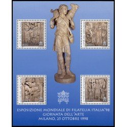 Vaticano HB 18 1998 Italia 98 Exposición filatélica internacional en Milán MNH Vaticano HB 18 1998 Italia 98 Exposición filatélica internacional en Milán MNH