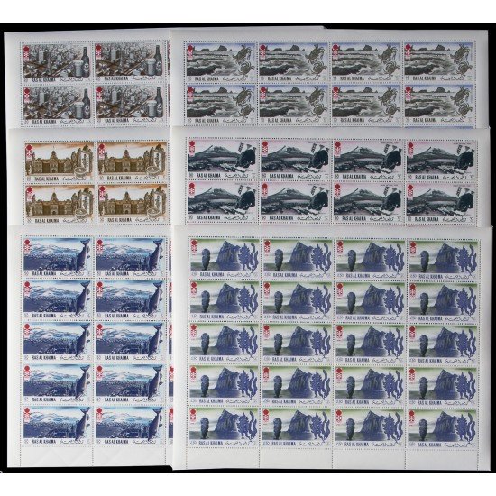 Ras-al-Khaima 600/05 1972 Juegos Olímpicos de Invierno de 1972 Sapporo (III) Hojas enteras MNH