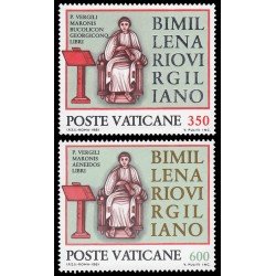REL/S Vaticano 706/07 1980  Bimilenario de Virgilio MNH