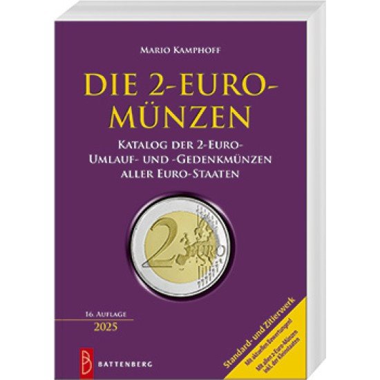 Catálogo de monedas de 2 euros, 16ª edición 2025