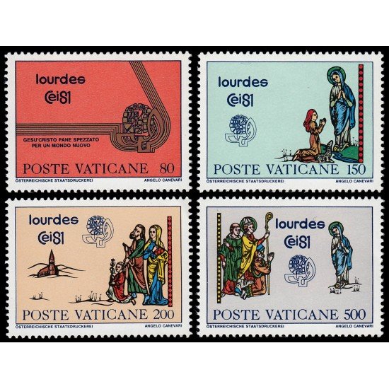 REL/S Vaticano 708/11 1981  42 Congreso eucarístico internacional de Londres MNH