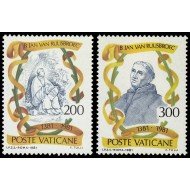 REL/S Vaticano 713/14  1981  6 Centemario de la muerte de B. J. van Ruusbroec MNH