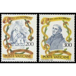 REL/S Vaticano 713/14  1981  6 Centemario de la muerte de B. J. van Ruusbroec MNH
