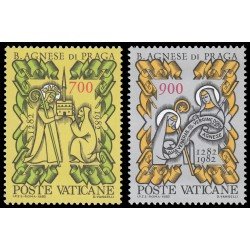 Vaticano 726/27 7 Centenario de la muerte de Sta. Inés de Praga MNH