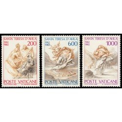 Vaticano 731/33 1982 4 Centenario de la muerte de Sta. Teresa de Ávila MNH