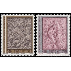 Vaticano 737/38 1982 Navidad Esculturas MNH
