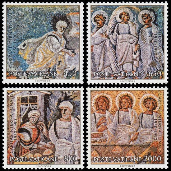Vaticano 878/81 1990 40 aniv. de la fundación de Cáritas Internacional MNH Vaticano 878/81 1990 40 aniv. de la fundación de Cáritas Internacional MNH