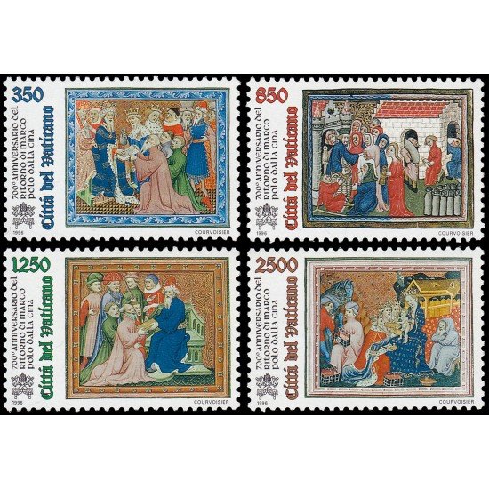 Vaticano 1029/32 1996 700 aniv. del retorno de Marco Polo de China MNH