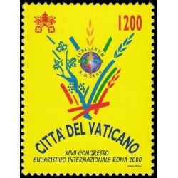 Vaticano 1197 2000 47 congreso eucarístico internacional en Roma MNH