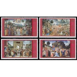 Vaticano 1220/23 2001 La Capilla Sixtina restaurada (II) MNH