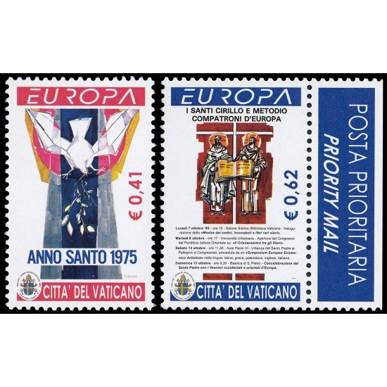 Vaticano 1314/15 2003 Europa Arte del póster MNH Vaticano 1314/15 2003 Europa Arte del póster MNH