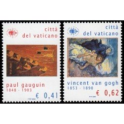Vaticano 1316/17 2003 Arte Centenario de la muerte del pintor Paul Gauguin y 150 aniv. del nacimiento del pintor Vincent Van Gogh MNH Vaticano 1316/17 2003 Arte Centenario de la muerte del pintor Paul Gauguin y 150 aniv. del nacimiento del pintor Vincent Van Gogh MNH
