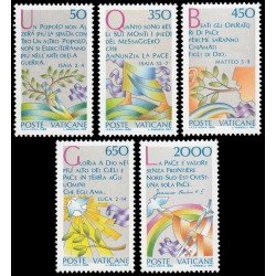 Vaticano 792/96 1986 Año internacional de la paz MNH Vaticano 792/96 1986 Año internacional de la paz MNH