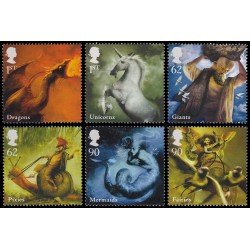 Gran Bretaña 3165/70 2009 Criaturas mitológicas MNH Gran Bretaña 3165/70 2009 Criaturas mitológicas MNH