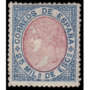 España Spain 95 1867 Isabel II MNH