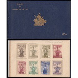 España Spain Carnet 531/65 1930 Emisión especial conmemorativa del descubrimiento de América por Cristobal Colon