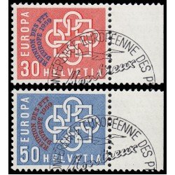 Suiza Switzerland 632/33 1959 Europa Conferencia PTT Matasellos a favor MNH Suiza Switzerland 632/33 1959 Europa Conferencia PTT Matasellos a favor MNH