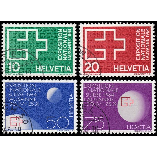 Suiza Switzerland 717/20 1963 Exposición Nacional de Lausanne Matasellos a favor y Usados Suiza Switzerland 717/20 1963 Exposición Nacional de Lausanne Matasellos a favor y Usados