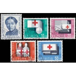 Suiza Switzerland 711/15 1963 Pro patria Anna Heer Cruz Roja Usados Suiza Switzerland 711/15 1963 Pro patria Anna Heer Cruz Roja Usados