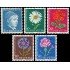 Suiza Switzerland 721/25 1963 Albert Anker Flores flowers Matasellos a favor y Usados
