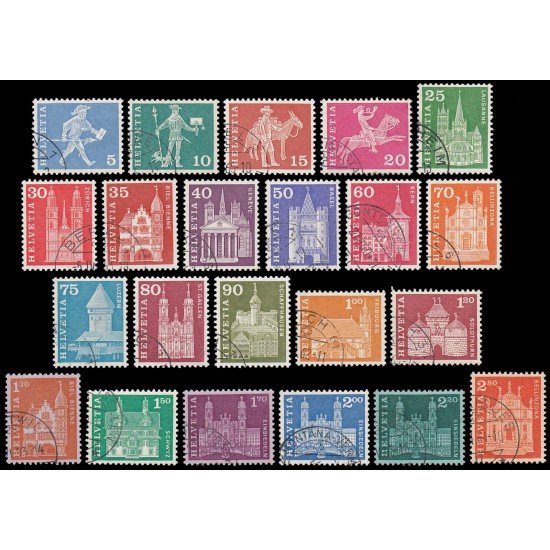 Suiza Switzerland 643/60B 1960-63 Arquitectura Usados Suiza Switzerland 643/60B 1960-63 Arquitectura Usados