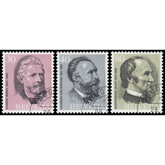 Suiza Switzerland 958/60 1974 Centenario U.P.U. Unión Postal Universal Matasellos a favor MNH Suiza Switzerland 958/60 1974 Centenario U.P.U. Unión Postal Universal Matasellos a favor MNH