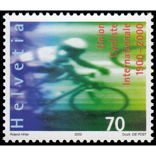 Suiza Switzerland 1653 2000 Centenario de la Unión Ciclista Internacional MNH