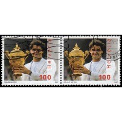 Suiza Switzerland 1932 2007 Deporte Tenis Roger Federer gran campeón Pareja Usados