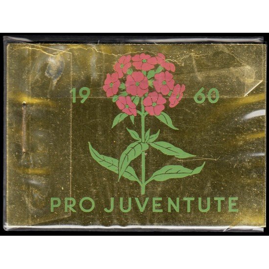 Suiza Switzerland Carnet C-668 1960 Pro juventud Alexandre Calame Flores flowers MNH Suiza Switzerland Carnet C-668 1960 Pro juventud Alexandre Calame Flores flowers MNH