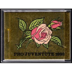 Suiza Switzerland Carnet C-1166 1982 Por la juventud Día del sello Balanza para cartas del S XIX Flora, rosas MNH Suiza Switzerland Carnet C-1166 1982 Por la juventud Día del sello Balanza para cartas del S XIX Flora, rosas MNH