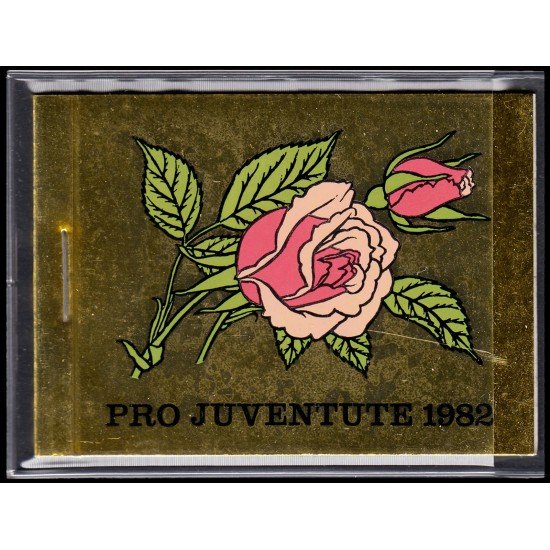 Suiza Switzerland Carnet C-1166 1982 Por la juventud Día del sello Balanza para cartas del S XIX Flora, rosas MNH Suiza Switzerland Carnet C-1166 1982 Por la juventud Día del sello Balanza para cartas del S XIX Flora, rosas MNH