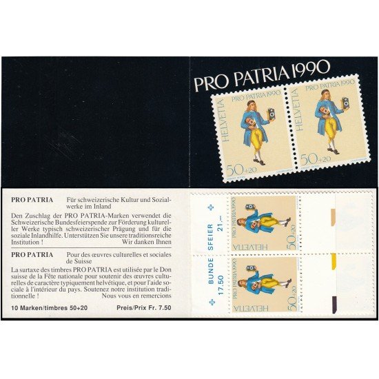 Suiza Switzerland Carnet C-1344 1990 Pro patria 700 Años de arte y cultura MNH Suiza Switzerland Carnet C-1344 1990 Pro patria 700 Años de arte y cultura MNH