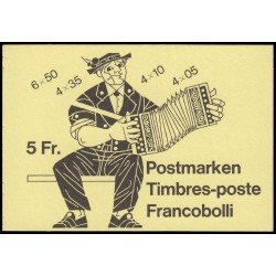 Suiza Switzerland Carnet C-1033a I 1977 Serie Costumbres populares MNH Suiza Switzerland Carnet C-1033a I 1977 Serie Costumbres populares MNH