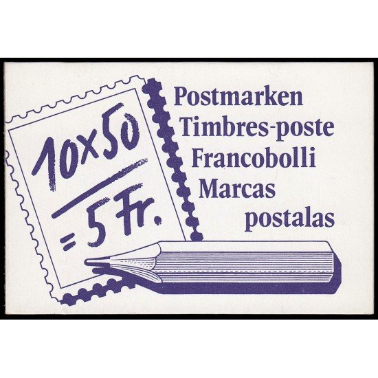 Suiza Switzerland Carnet C-1267a 1987 Serie Transporte postal a través de los años MNH Suiza Switzerland Carnet C-1267a 1987 Serie Transporte postal a través de los años MNH