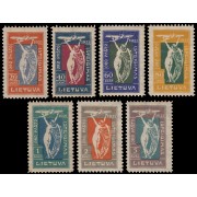 Lituania A 1/7 1921 Conmemorativos de la apertura del servicio postal aéreo MH