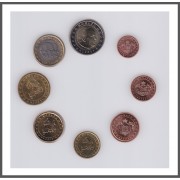 Mónaco 2001 Emisión monedas Sistema monetario euro € Tira