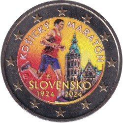 Eslovaquia 2024 2 € euros conmemorativos Color Maratón de Košice Eslovaquia 2024 2 € euros conmemorativos Color Maratón de Košice