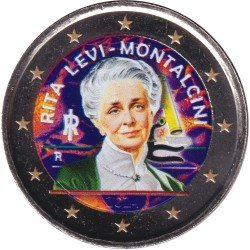 Italia 2024 2 € euros conmemorativos Color Rita Levi-Montalcini Italia 2024 2 € euros conmemorativos Color Rita Levi-Montalcini