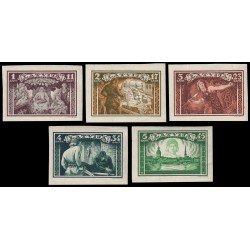 Letonia Latvia 190/94 1932 En beneficio de las Milicias Sin dentar MNH Letonia Latvia 190/94 1932 En beneficio de las Milicias Sin dentar MNH