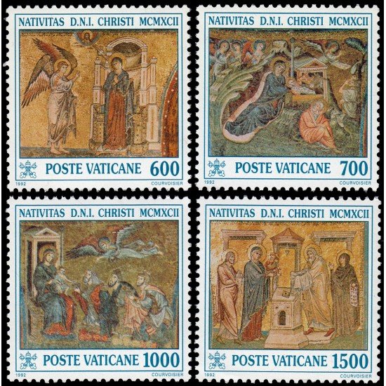 Vaticano 937/40 1992 Navidad MNH