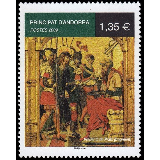 Andorra Francesa 672 2009 Arte religioso Predel·la de Prats MNH Andorra Francesa 672 2009 Arte religioso Predel·la de Prats MNH