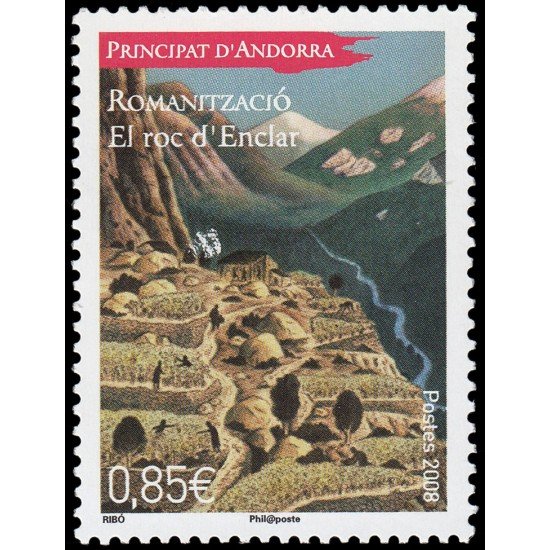 Andorra Francesa 664 2008 La romanización El Roc d Enclar MNH